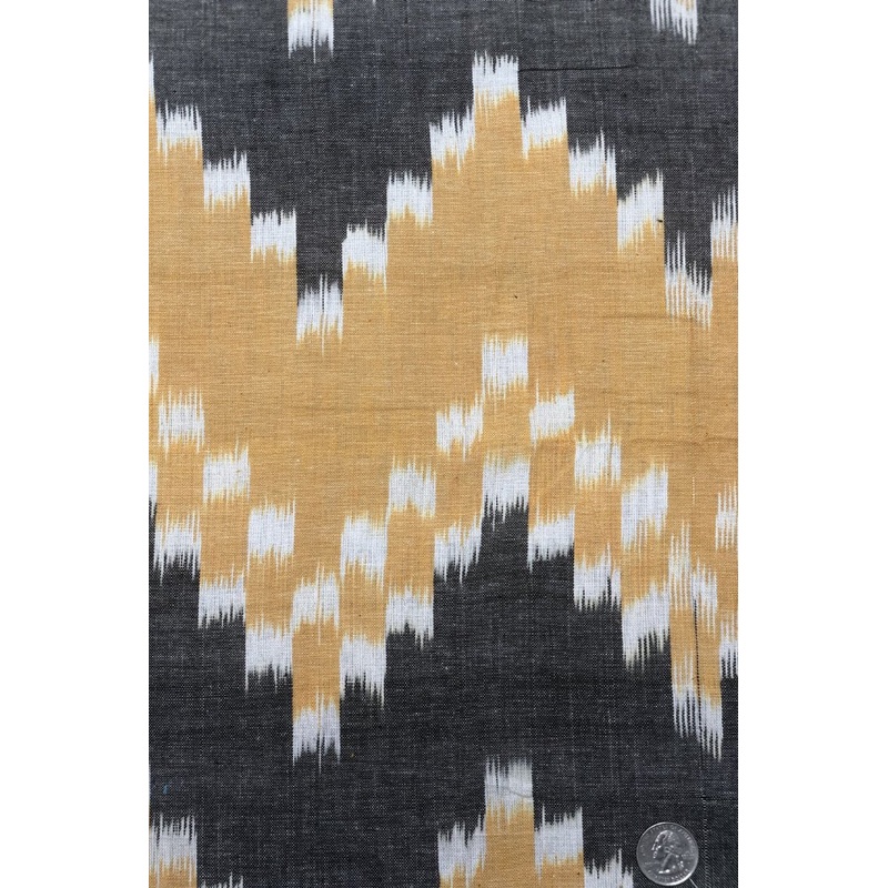 Black/Orange 228 Cotton Ikat