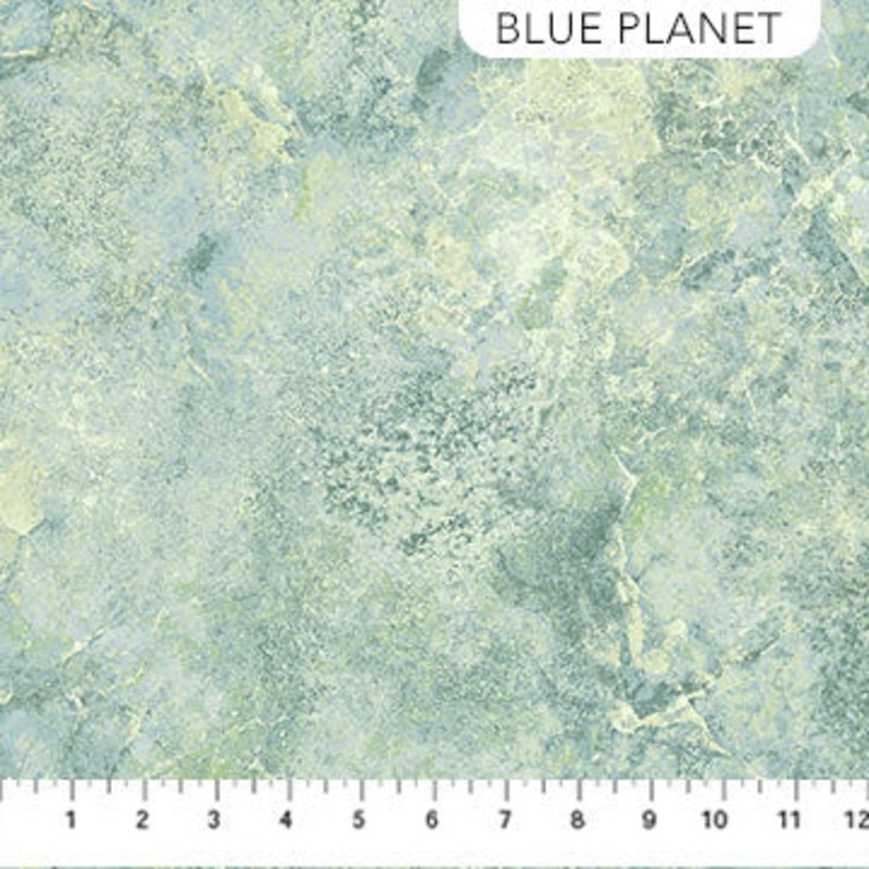 Stonehenge Gradations II, Quartz, Blue Planet Light Cotton Fabric