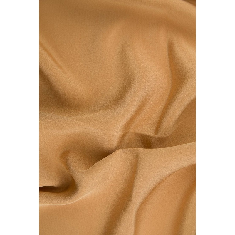 Toast Silk 4-Ply Crepe Fabric