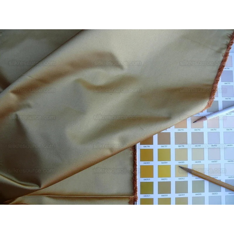By yard Brunschwig & Fils Georges Satin Silk "honey" Gold MSRP USD 470/yard
