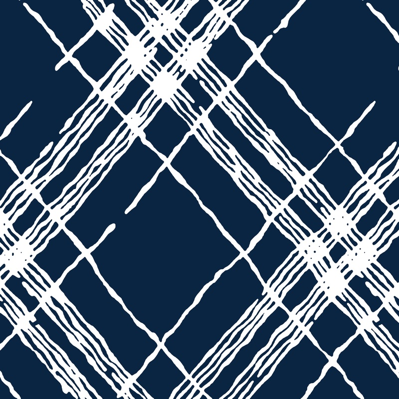Scribbled Sweetheart - Blue Diamond Fabric