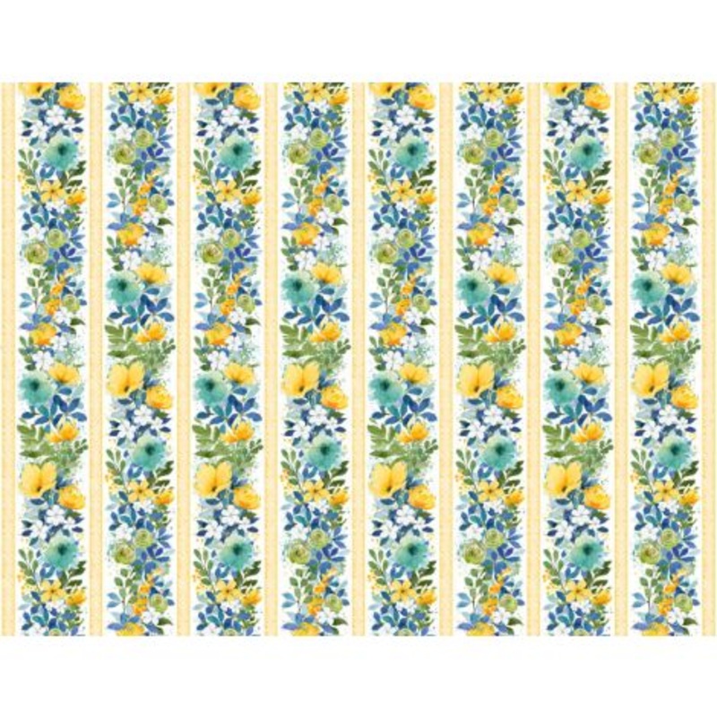 Sunlit Serenade Repeating Stripe Multi Fabric