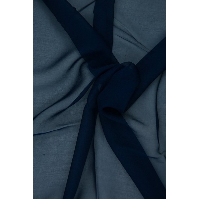 Twilight Blue Silk Chiffon Fabric