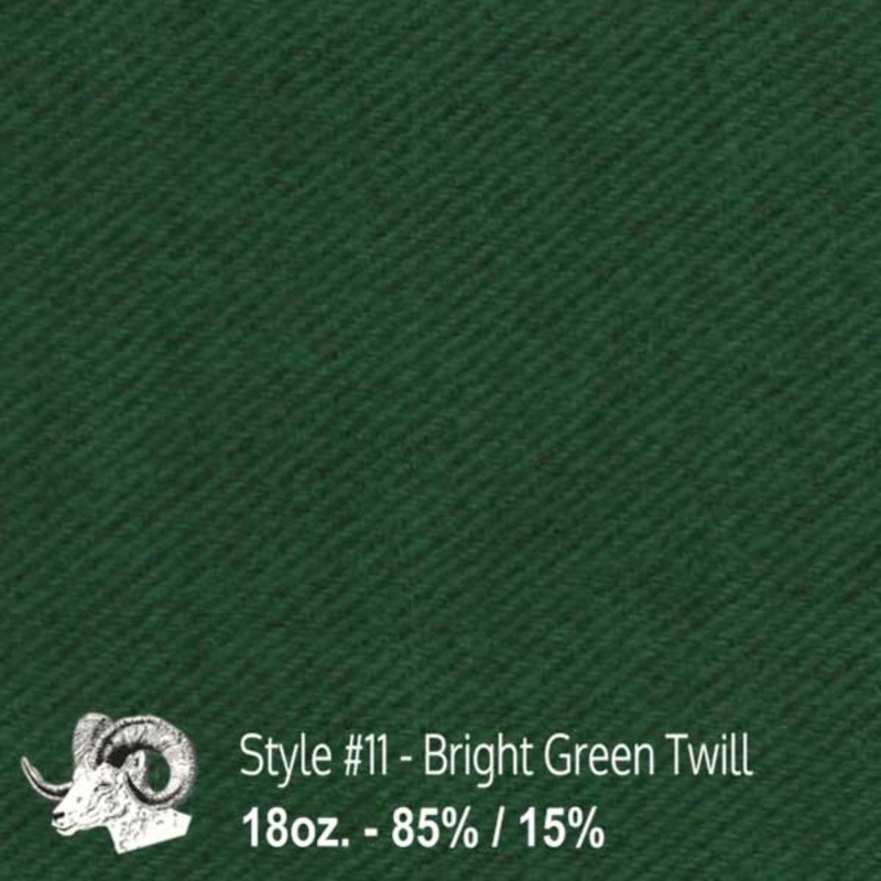 Wool Fabric By The Yard - 11 - Bright Green Twill 11 - Bright Green Twill